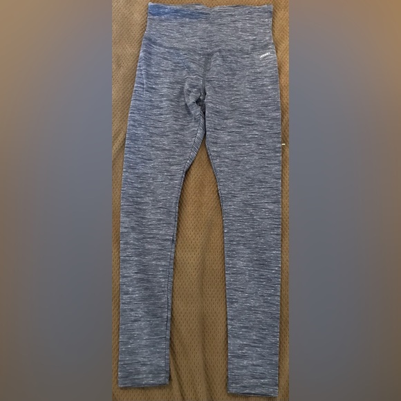 NWOT Jockey Heather Blue Speckled Running Leggings - S - Picture 2 of 7